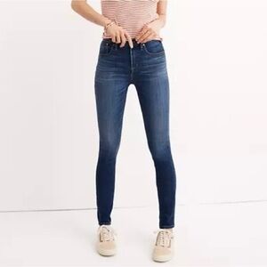 Madewell 10” High Rise Skinny Jeans Medium Wash Size 28